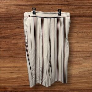 Women’s Apt 9 White Striped Dress Capri Pants Size XXL